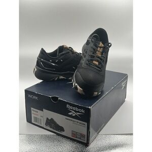 Reebok Work Nanoflex TR Athletic Work Shoe SD10 Comp Toe Sz‎ 6W Camo Black Shoes